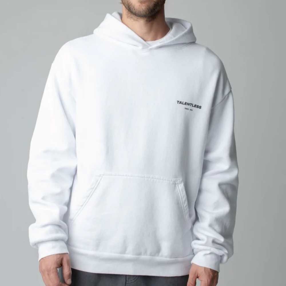 Talentless hoodie - white
